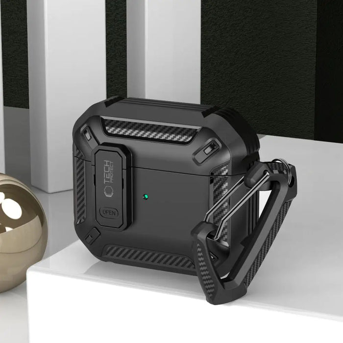 Tech-Protect X-Carbo Case for AirPods Pro 1 / 2 - Black - Cell phone cases and covers<<<HurtelXML