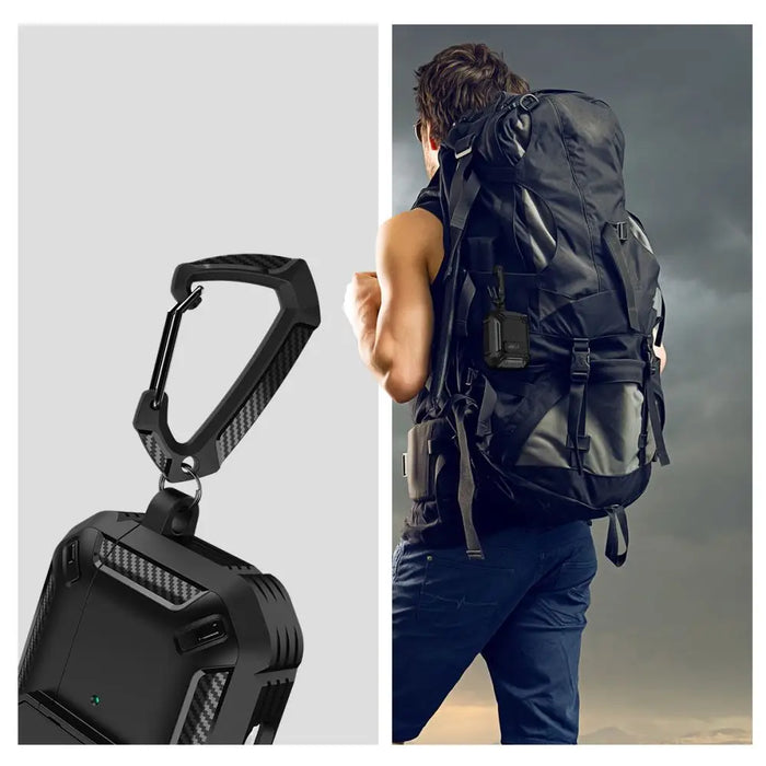 Tech-Protect X-Carbo Case for AirPods Pro 1 / 2 - Black - Cell phone cases and covers<<<HurtelXML