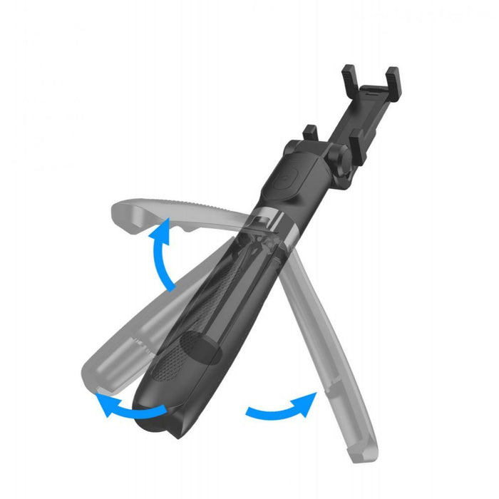 Tech-Protect L01S Bluetooth Selfie Stick with Tripod up to 70cm - Black