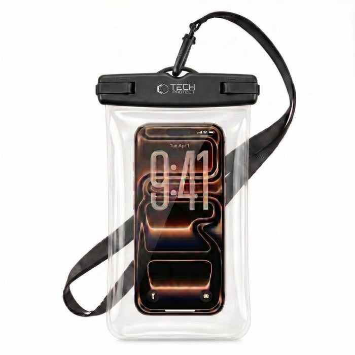 Tech-Protect UWC7 waterproof case universal for smartphones up to 6.9" - black