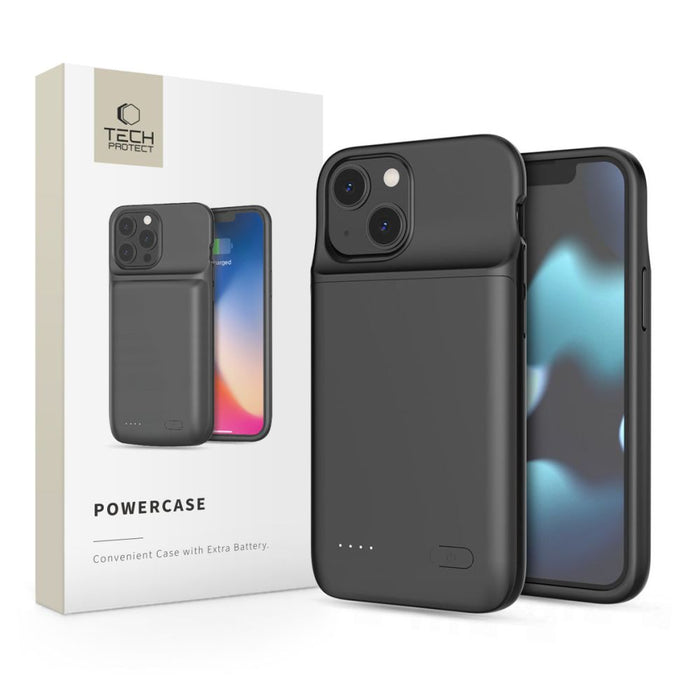 Tech-Protect PowerCase for iPhone 12 mini / 13 mini with 4700mAh powerbank - black