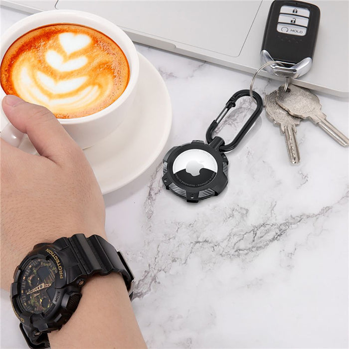 Tech-Protect TPUCarbon Case for Apple AirTag - Black