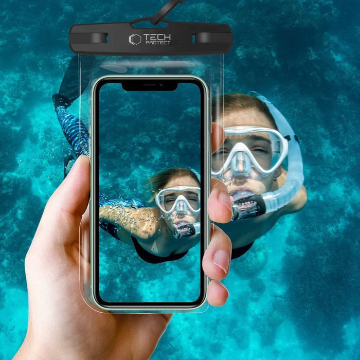 Tech-Protect Waterproof Case UWC7 waterproof for devices up to 6.9" - pink