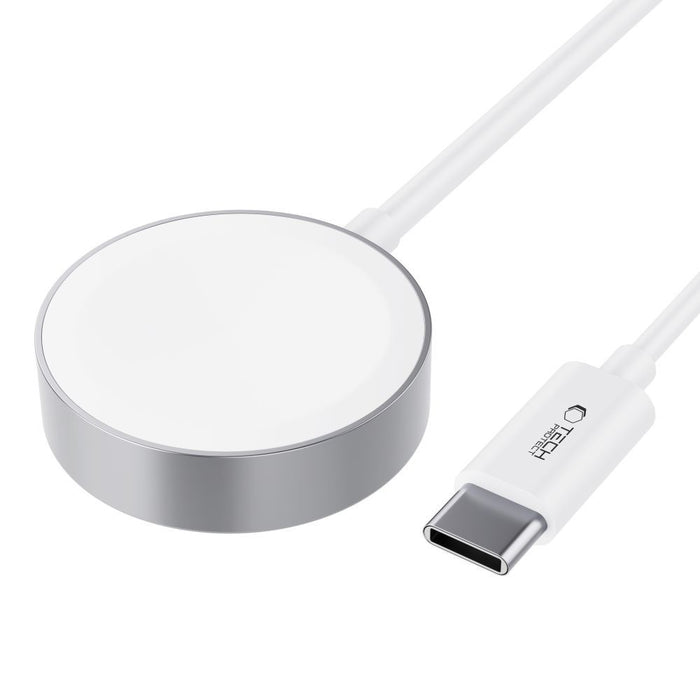 Tech-Protect UltraBoost Magnetic Inductive Charger with USB-C Connector for Apple Watch 1.2m - White