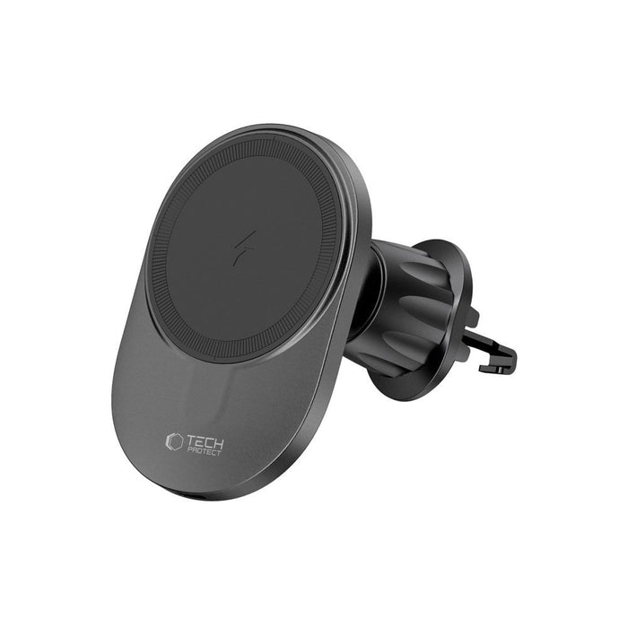 Tech-Protect MM15W-V1 Car Phone Holder with MagSafe 15W Inductive Charger for Air Vent - Black