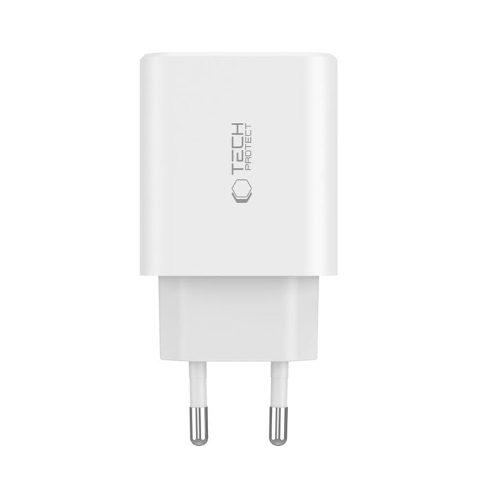 Tech-Protect NC30W charger 2x USB-C PD 30W / USB-A QC 3.0 - black