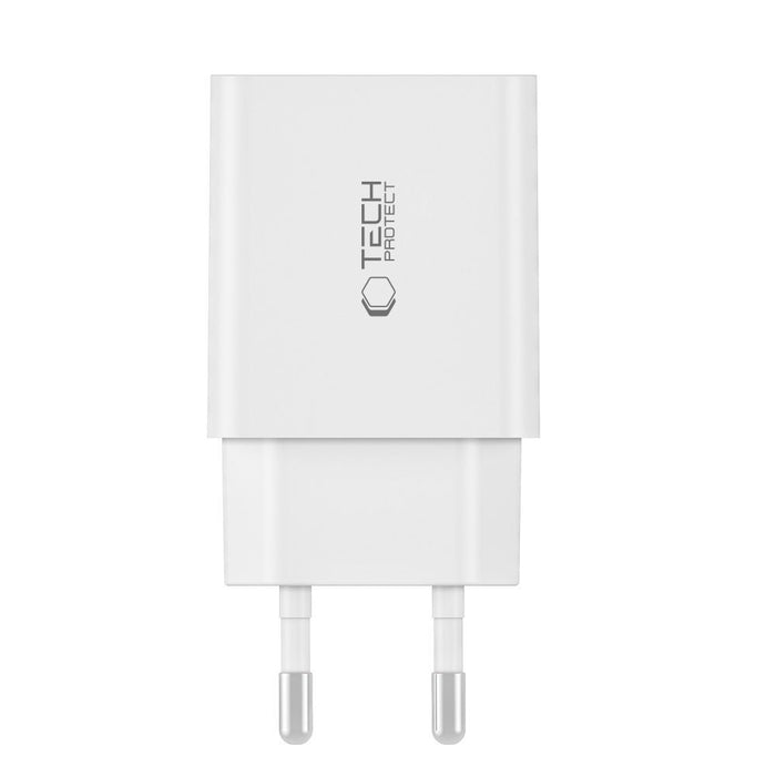 Tech-Protect NC30W Charger USB-C PD 30W / USB-A QC 3.0 - Black