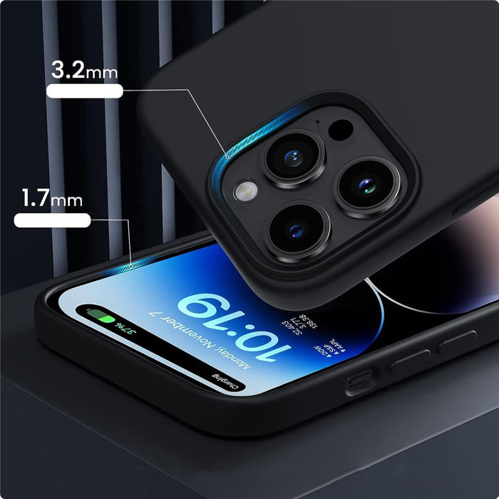Tech-Protect Silicone MagSafe Case for iPhone 13 / 14 - Black