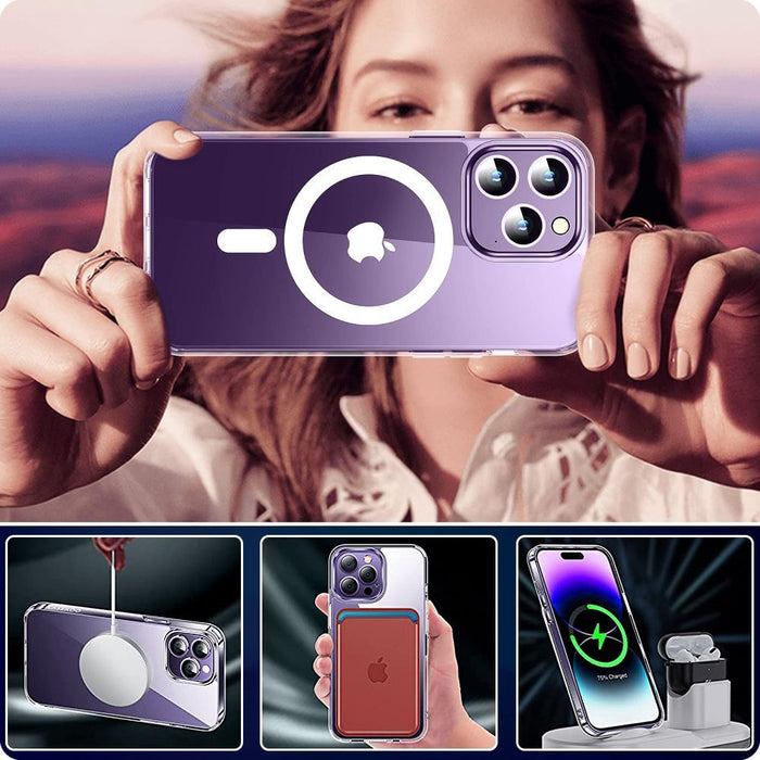 Tech-Protect FlexAir Hybrid MagSafe Case for Samsung Galaxy S24 Ultra - Clear