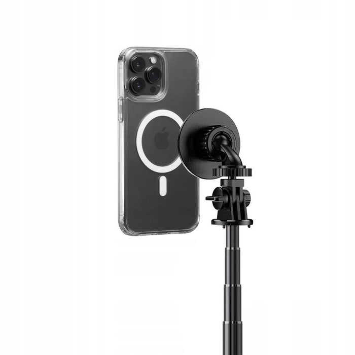 Tech-Protect L06S Bluetooth magnetic selfie stick with MagSafe, remote control, tripod up to 82cm and 360 head - black