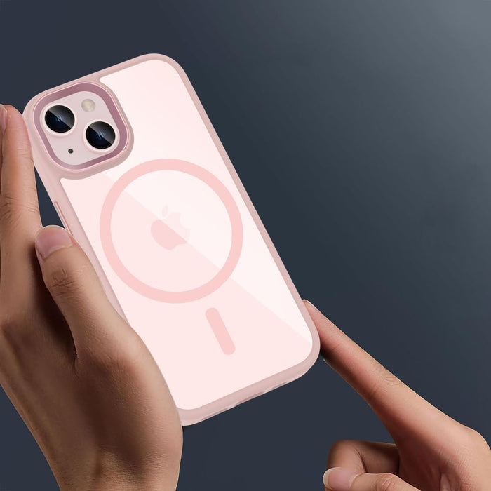 Tech-Protect MagMat MagSafe iPhone 15 Case - Clear Pink