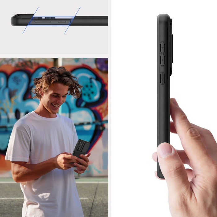 Tech-Protect Velar Cam+ Case for Samsung Galaxy A55 5G - Black