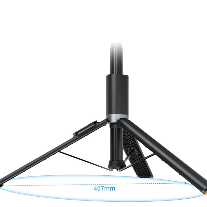 Tech-Protect L08S Bluetooth Selfie Stick with Remote Control, Tripod up to 141cm - Black