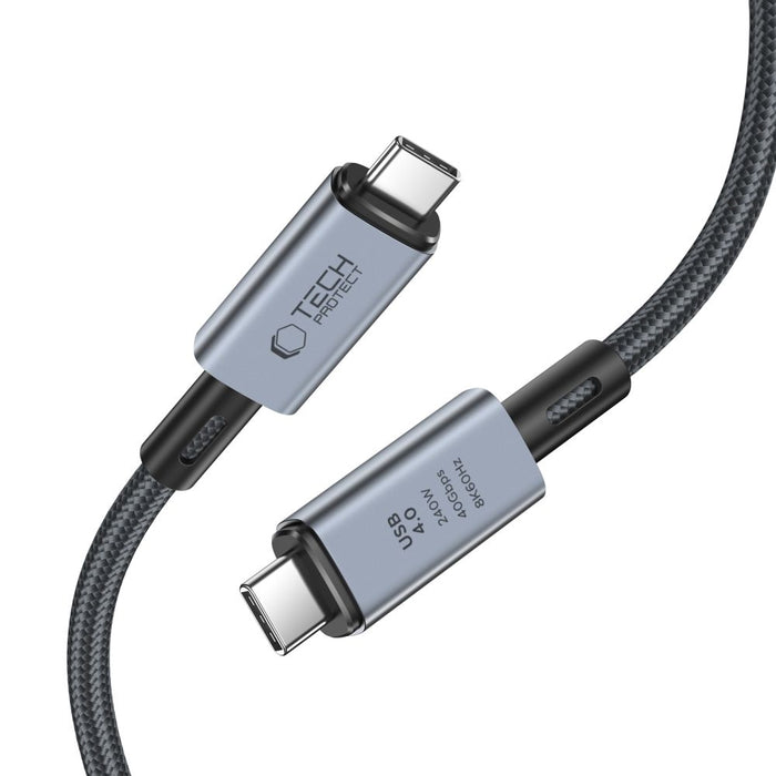 Tech-Protect UltraBoost Max USB-C 4.0 / USB-C 4.0 PD 240W 8K 40Gbps 2m cable - gray