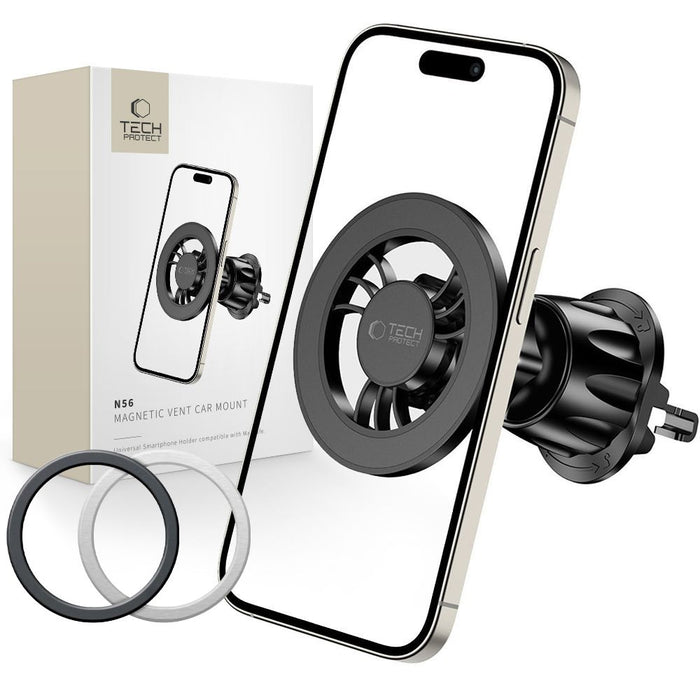 Tech-Protect N56 Magnetic Car Phone Holder with MagSafe for Air Vent - Black