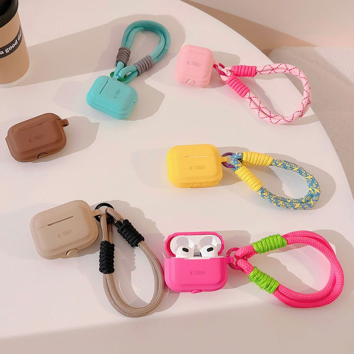 Tech-Protect Silicone Rope Case for Apple AirPods Pro 1 / 2 - Brown