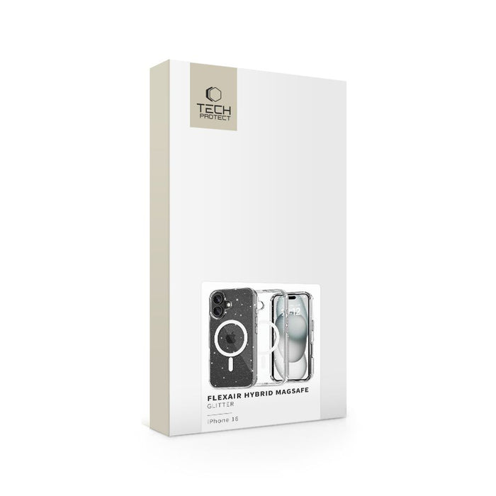 Tech-Protect FlexAir Hybrid MagSafe iPhone 16 Case - Clear