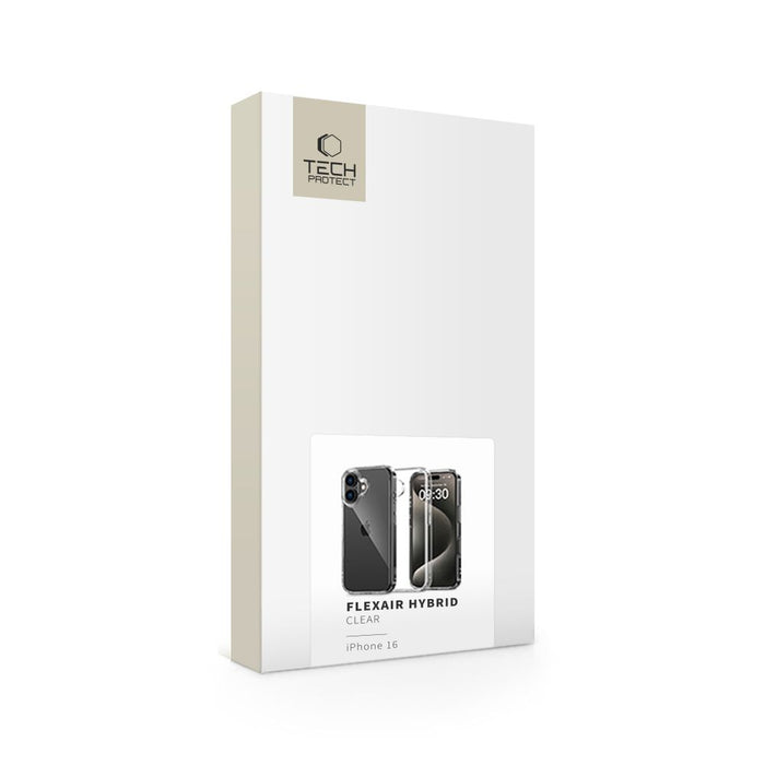 Tech-Protect FlexAir Hybrid Case for iPhone 16 - Clear