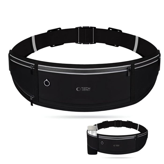 Tech-Protect M3 Universal Sport Waist Bag - Black