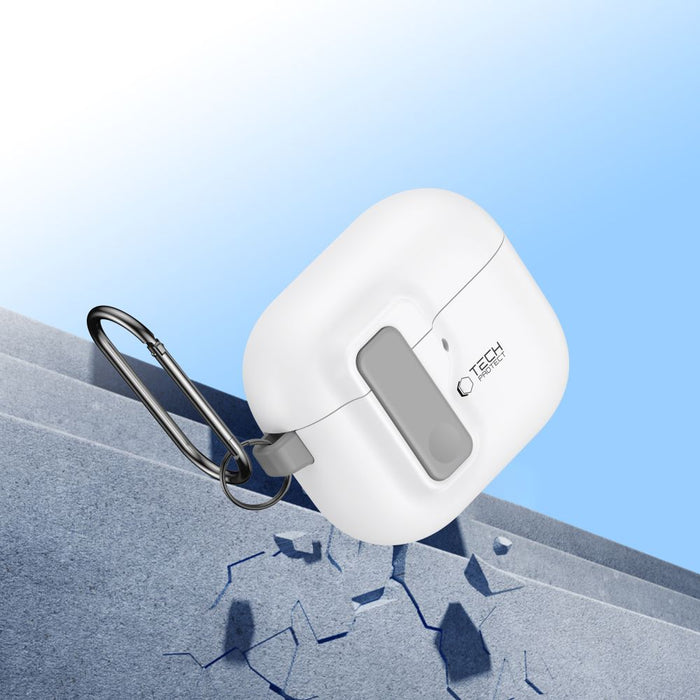 Tech-Protect Slim Hook Case for AirPods 4 - White