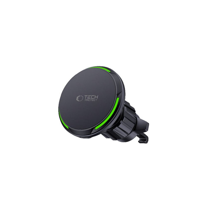 Tech-Protect MM15W-V7 QI2 Car Holder with Inductive Charger - Black