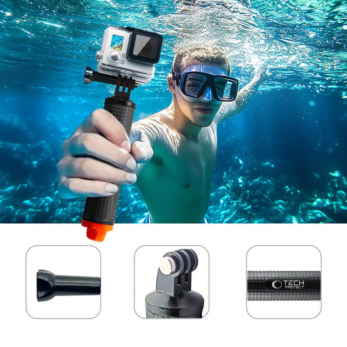 Tech-Protect GA100 Hand Grip for GoPro / DJI - black