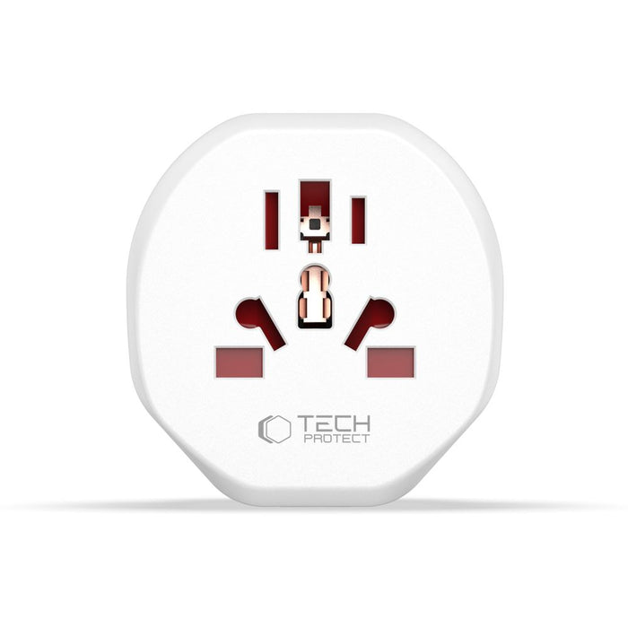 Tech-Protect Universal Travel Adapter to EU - white