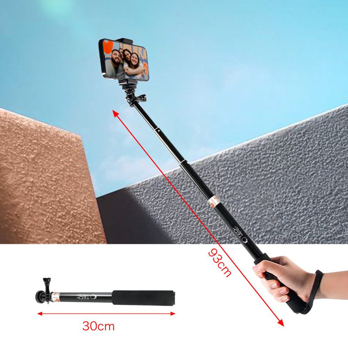 Tech-Protect GA100 Monopad &amp; Selfie Stick for GoPro / DJI - Black