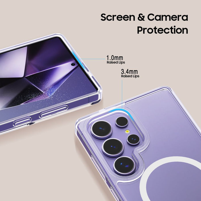 Tech-Protect FlexAir Hybrid MagSafe Case for Samsung Galaxy S25 Ultra - Clear
