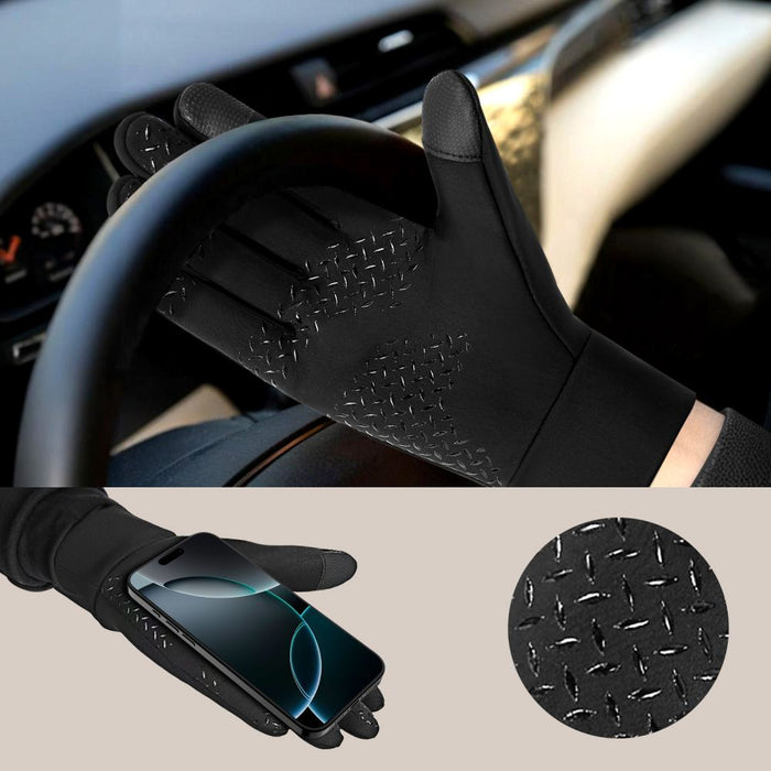 Tech-Protect WG01 Gloves with Touch Tips M - Black