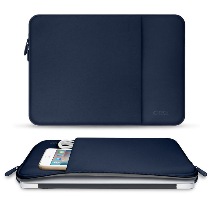 Tech-Protect Neoprene Laptop Case 14" - Navy Blue
