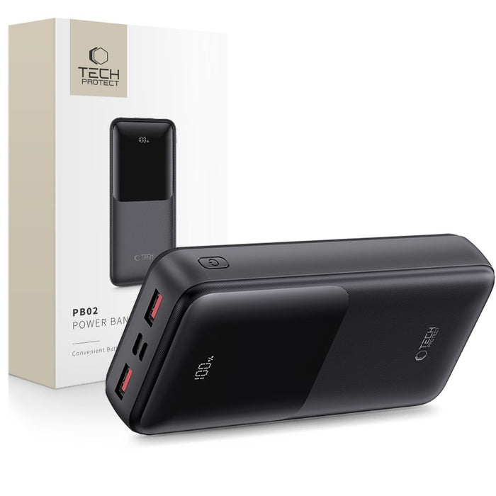 Powerbank Tech-Protect PB02 20000mAh 22.5W - black