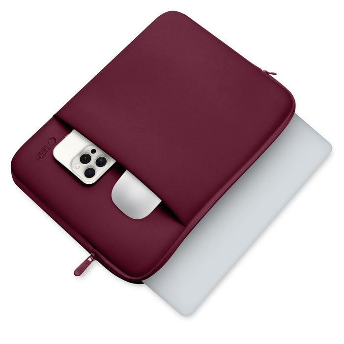 Tech-Protect Neoprene Laptop Case 13" - Burgundy