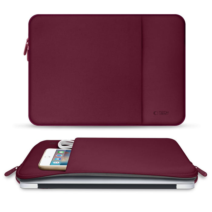 Tech-Protect Neoprene Laptop Case 13" - Burgundy