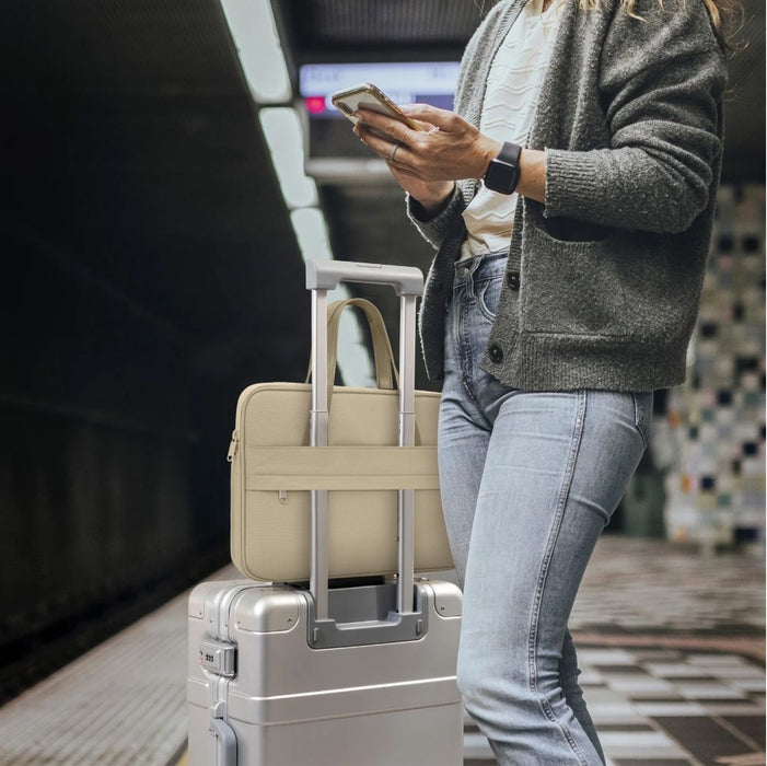 Tech-Protect Carrying Bag for 15-16" Laptop - Beige