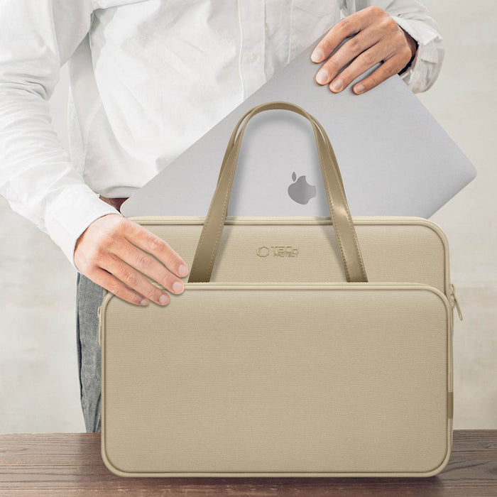 Tech-Protect Carrying Bag for 15-16" Laptop - Beige