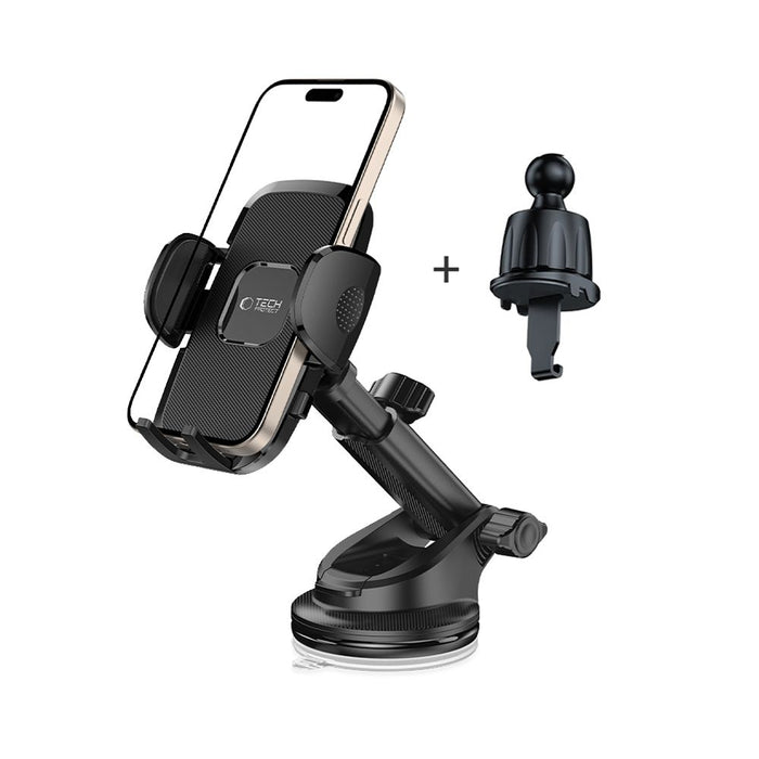 Tech-Protect V3 Car Holder for Dashboard, Windshield or Air Vent Mount - Black