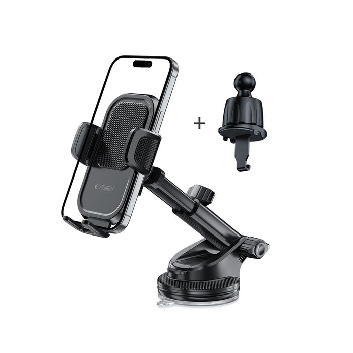 Tech-Protect V8 Car Holder for Dashboard, Windshield or Air Vent Mount - Black