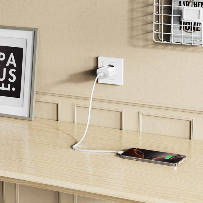 Tech-Protect NC20W wall charger USB-C port - white