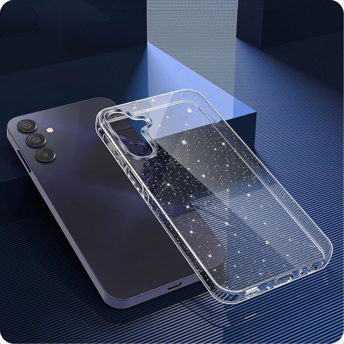Tech-Protect FlexAir Case for Samsung Galaxy A56 5G - Clear Glitter