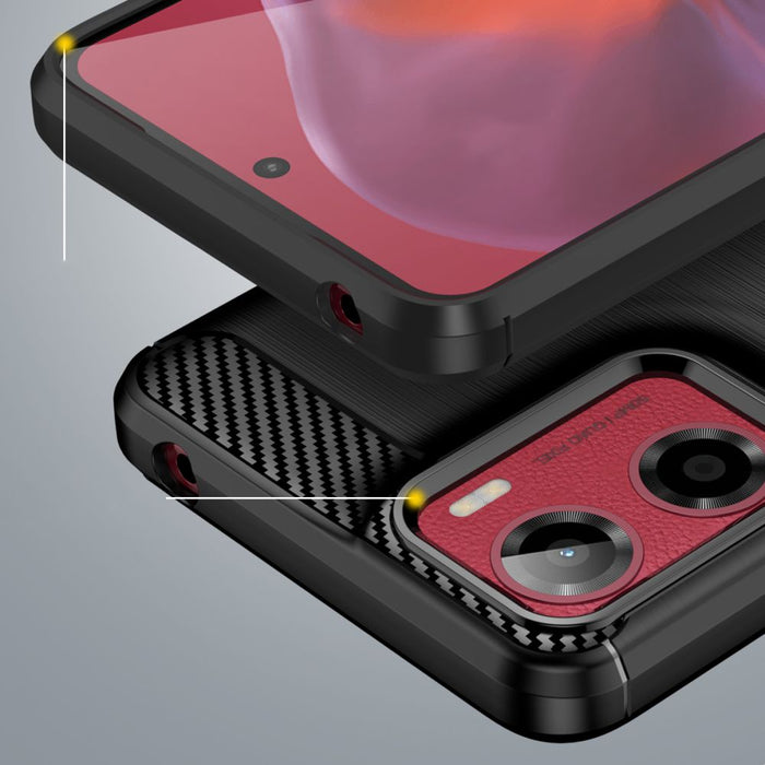 Tech-Protect TPUCarbon Case for Motorola Moto G05 / E15 - Black