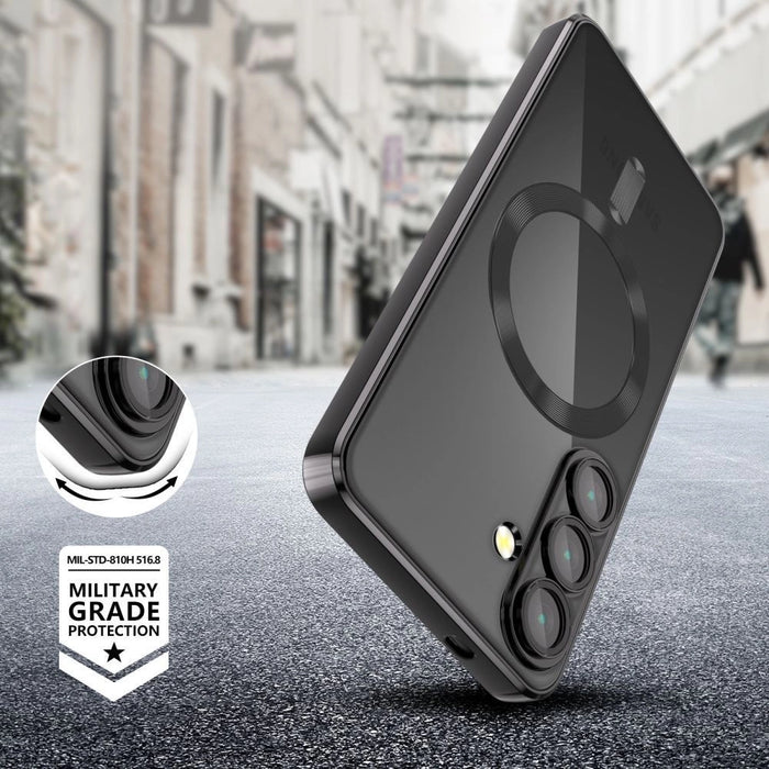 Tech-Protect MagFlex MagSafe Case for Samsung Galaxy A56 5G - Clear Black