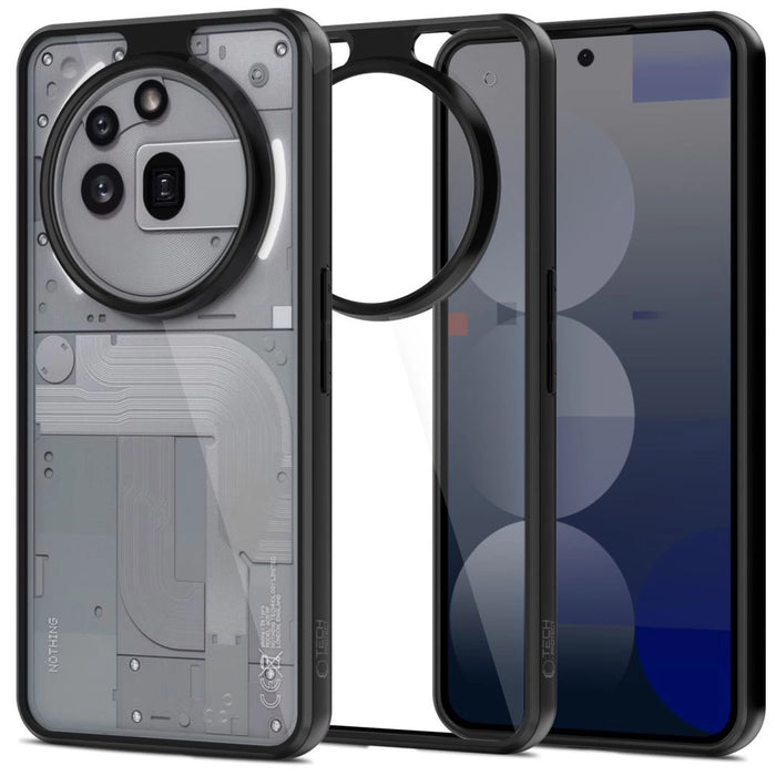 Tech-Protect MagMat Case for Nothing Phone 3A Pro - Clear/Black