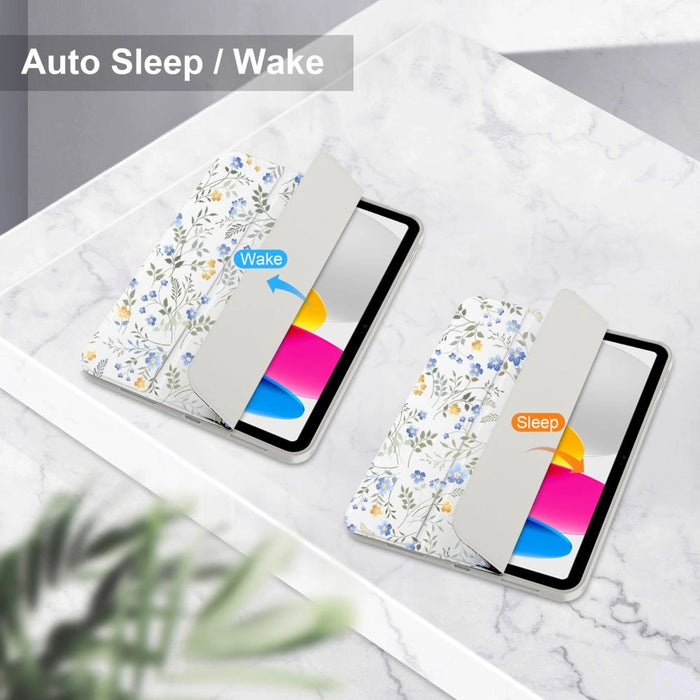 Tech-Protect SC Pen Case for iPad 10.9&quot; 2022 (10th gen.) / 11&quot; 2025 (11th gen.) - Daisies with Leaves