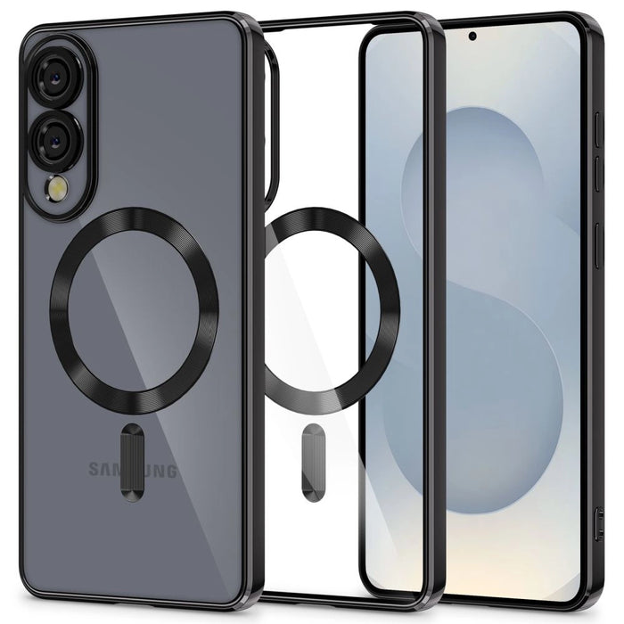 Tech-Protect MagFlex MagSafe Case for Samsung Galaxy S25 Edge - Clear Black