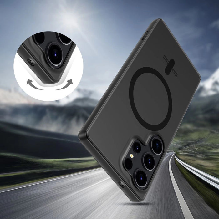 Tech-Protect MagSlim MagSafe case for Samsung Galaxy S25 Edge - matte black