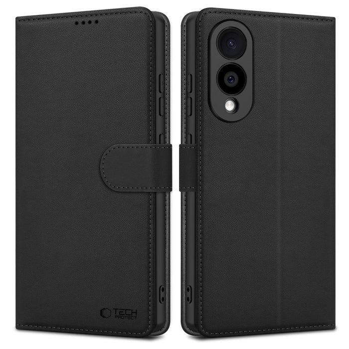 Tech-Protect Wallet Case for Samsung Galaxy S25 Edge - Black