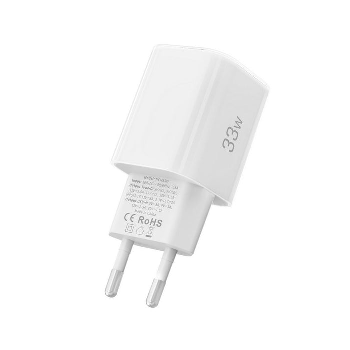 Tech-Protect NCM33W 2-port PD33W/QC3.0 wall charger - white