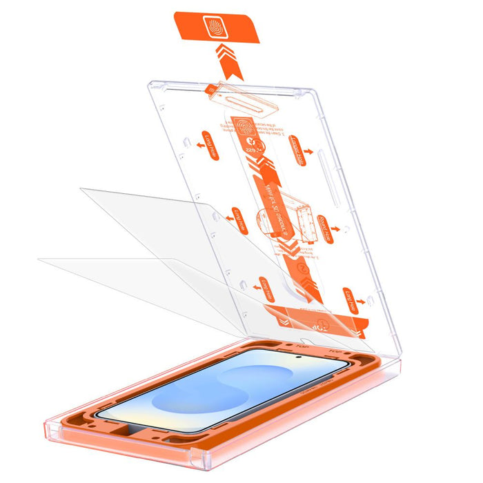 Tech-Protect Quick Set+ Tempered Glass for Samsung Galaxy S25+ - Transparent