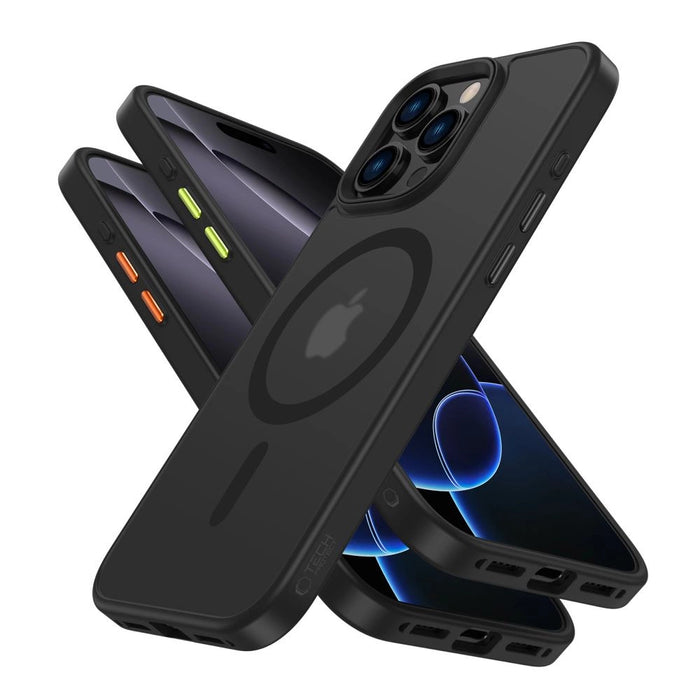 Tech-Protect MagMat Magsafe 3-set iPhone 16 Pro Case - Matte Black